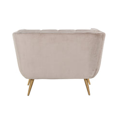 Fauteuil Huxley Khaki velvet / Brushed gold (Quartz Khaki 903) - Richmond Interiors