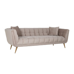 Sofa Huxley Khaki velvet / Brushed gold (Quartz Khaki 903) - Richmond Interiors