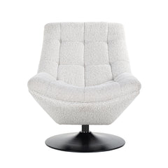 Draaifauteuil  Richelle White Bouclé fire retardant (Copenhagen 900 Bouclé White) - Richmond Interiors