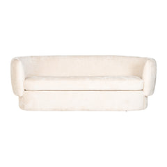 Couch Donatella white chenille fire retardant (FR-Bergen 900 white chenille) - Richmond Interiors