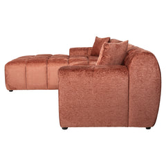 Sofa Cube 3-zits + lounge links (Fusion 92 Blush) - Richmond Interiors