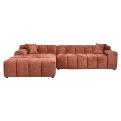 Sofa Cube 3-zits + lounge links (Fusion 92 Blush) - Richmond Interiors