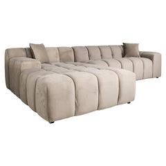 Sofa Cube 3-seater + lounge left (Quartz Khaki 903) - Richmond Interiors