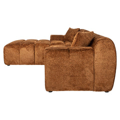 Sofa Cube 3-zits + lounge links (Be Lovely 603 Cinnamon) - Richmond Interiors