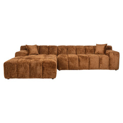 Sofa Cube 3-zits + lounge links (Be Lovely 603 Cinnamon) - Richmond Interiors