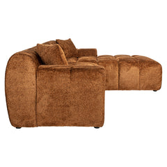 Sofa Cube lovely cinnamon 3-seater + lounge right - Richmond Interiors