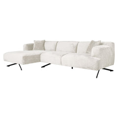 Sofa Donovan cream fusion 3-seater + lounge left - Richmond Interiors