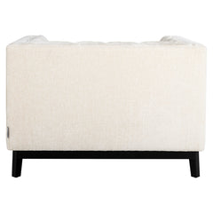 Fauteuil Beaudy white chenille fire retardant (FR-Bergen 900 white chenille) - Richmond Interiors