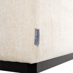 Fauteuil Beaudy white chenille fire retardant (FR-Bergen 900 white chenille) - Richmond Interiors