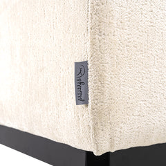 Bank Beaudy white chenille fire retardant (FR-Bergen 900 white chenille) - Richmond Interiors