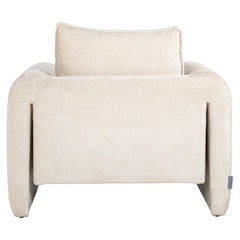 Fauteuil Sandro white chenille (Bergen 900 white chenille) - Richmond Interiors