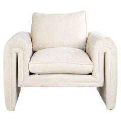 Fauteuil Sandro white chenille (Bergen 900 white chenille) - Richmond Interiors