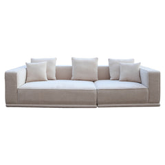 Sofa Lusso 3-Sitzer beige Chenille (Niagara 902 beige) - Richmond Interiors