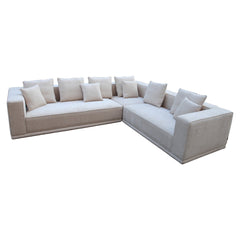 Ecksofa Lusso beige Chenille (Niagara 902 beige) - Richmond Interiors