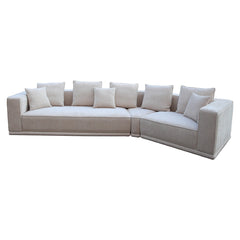 Sofa Lusso 4-seater beige chenille (Niagara 902 beige) - Richmond Interiors