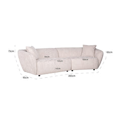 Couch Armand lovely cream (Be Lovely 11 Cream) - Richmond Interiors