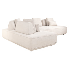 Bank Tudor met losse rugeleuning Macan Ivory - Richmond Interiors X Abitare Collection