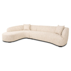 Sofa Pandora beige angora lounge left - Richmond Interiors