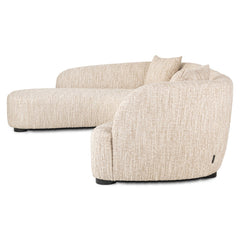 Sofa Pandora beige angora lounge left - Richmond Interiors