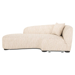 Sofa Pandora beige angora lounge left - Richmond Interiors