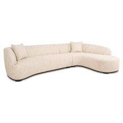 Sofa Pandora beige angora lounge right - Richmond Interiors