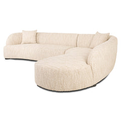 Sofa Pandora beige angora lounge right - Richmond Interiors