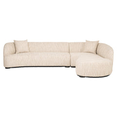 Sofa Pandora beige angora lounge right - Richmond Interiors