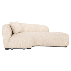 Sofa Pandora beige angora lounge right - Richmond Interiors