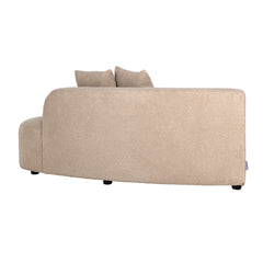 Sofa Grayson ottoman right sand furry|fully upholstered left (Himalaya 902 sand furry) - Richmond Interiors