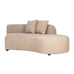 Sofa Grayson ottoman right sand furry|fully upholstered left (Himalaya 902 sand furry) - Richmond Interiors