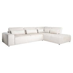 Sofa Lund cream fusion 3-seater + ottoman right - Richmond Interiors