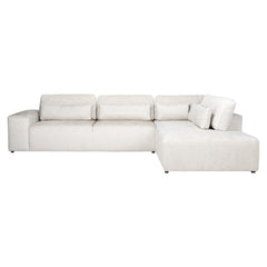Sofa Lund cream fusion 3-seater + ottoman right - Richmond Interiors
