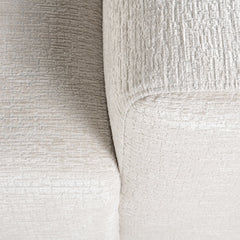 Bank Lund 3-zits + ottoman links cream fusion (Fusion cream 02) - Richmond Interiors