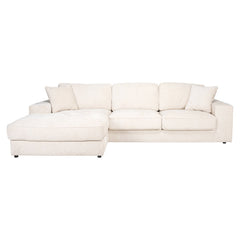 Sofa Santos lounge left + 2,5-seater beige niagara (Niagara 902 beige) - Richmond Interiors