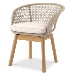 Trinity garden chair cream - Eichholtz