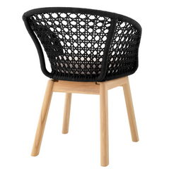 Trinity garden chair black - Eichholtz