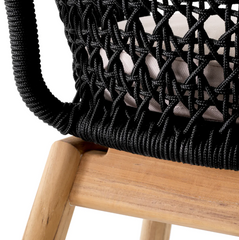 Trinity garden chair black - Eichholtz