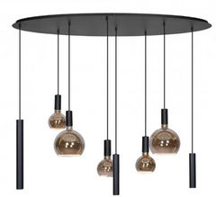 Riva pendant lamp oval 140cm - 8 lamps - ZTaHL