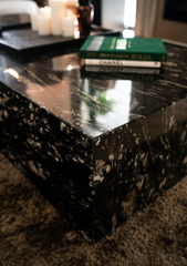 Salontafel Cube Graniet Cosmos Black 200x90x40 cm - Abitare Collection