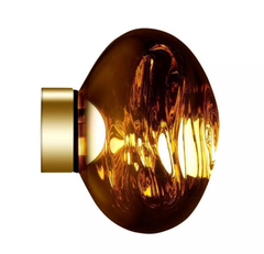 Melt Mini wand- plafondlamp goud - Tom Dixon