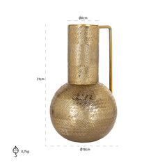 Vase Leia small gold (Gold) - Richmond Interiors