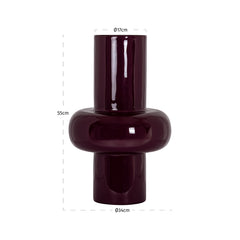 Vaas Ashlyn burgundy large - Richmond Interiors