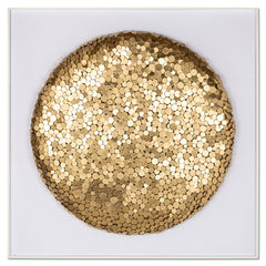 Wall art Maya (Gold) showroommodel - Richmond Interiors