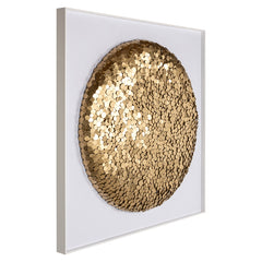 Wall art Maya (Gold) showroommodel - Richmond Interiors