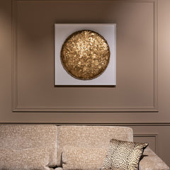 Wall art Maya (Gold) showroommodel - Richmond Interiors