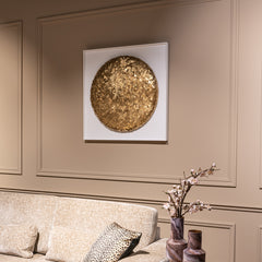 Wall art Maya (Gold) showroommodel - Richmond Interiors