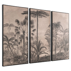 Wall art Rhapsody brown (Set of 3) - Richmond Interiors