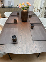 Rotolo eettafel 240x120 cm eiken fineer dark brown ash - EForma