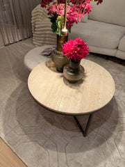 Adara salontafel set van 2 in travertine showroommodel - WR Inspired