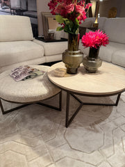 Adara salontafel set van 2 in travertine showroommodel - WR Inspired